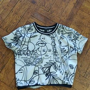 BOGO FREE Graphic art crop top